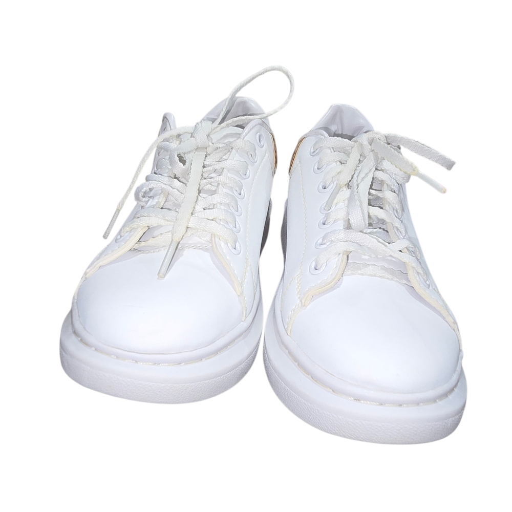 Alexander McQueen White Leather Sneakers